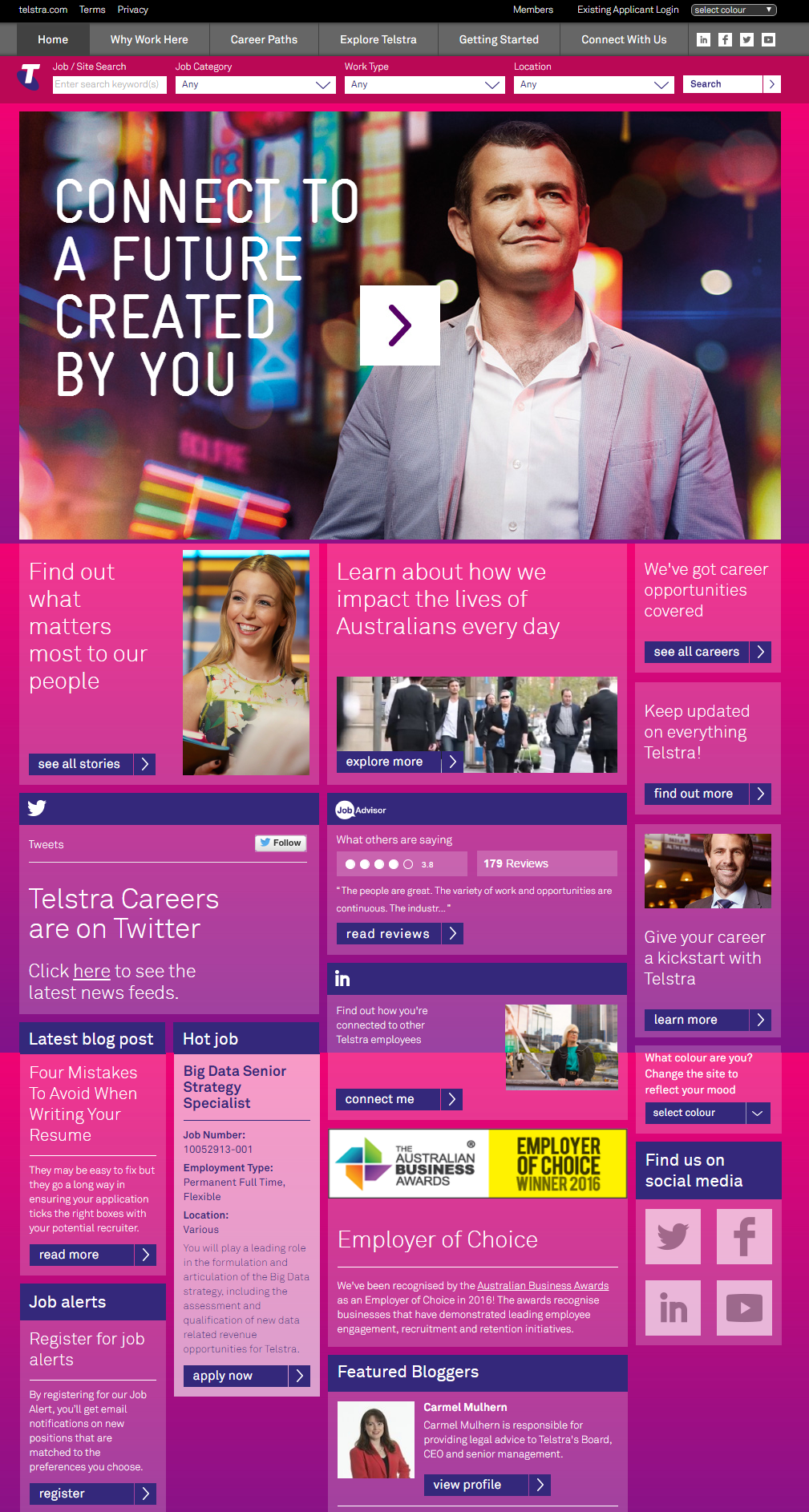 Telstra Company Career Site
