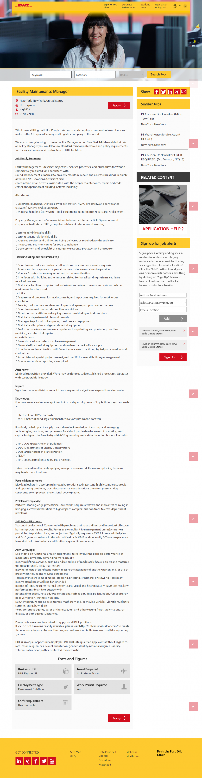 DHL Express Nails The Branded Job Description Ongig Blog