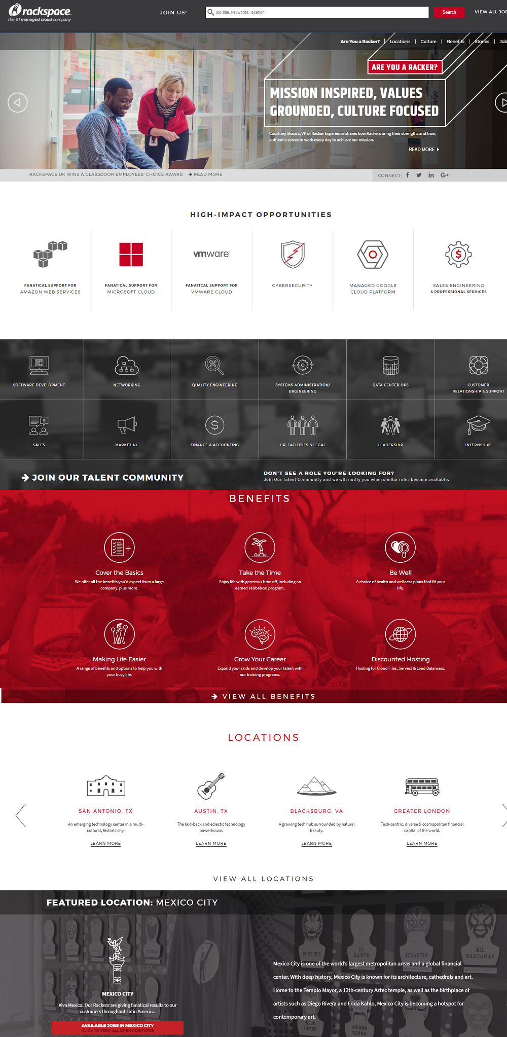 Rackspace Company Career Page