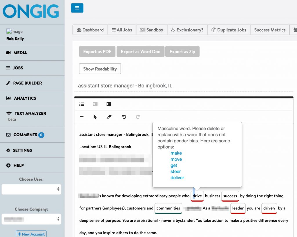 Gender_Analyzer_Tool_for_Gender_Neutral_Writing_of_Job_Descriptions
