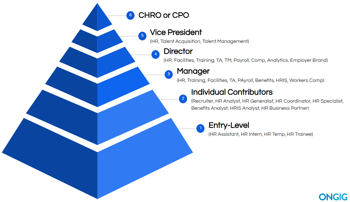 job level chart Career tracks