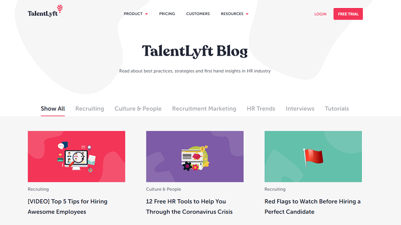 talentlyft hr blog homepage