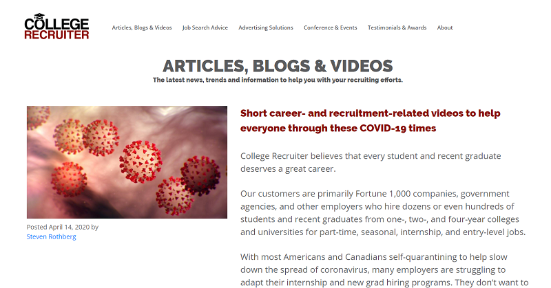 college recruiter blog