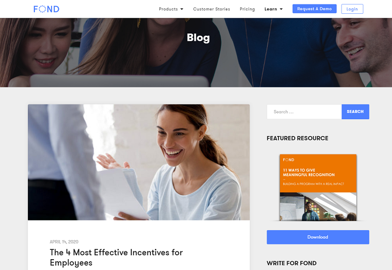fond hr blog homepage