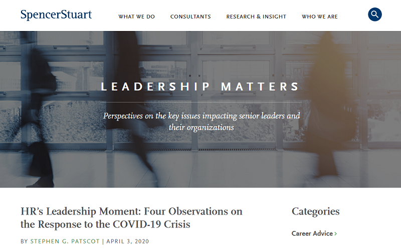 leadership matters blog homepage