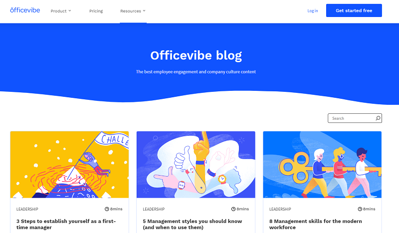 officevibe blog homepage