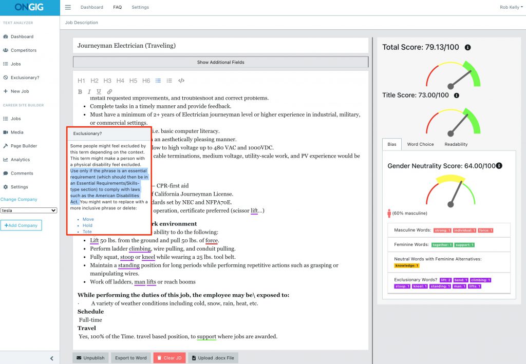 tesla_job_description_language