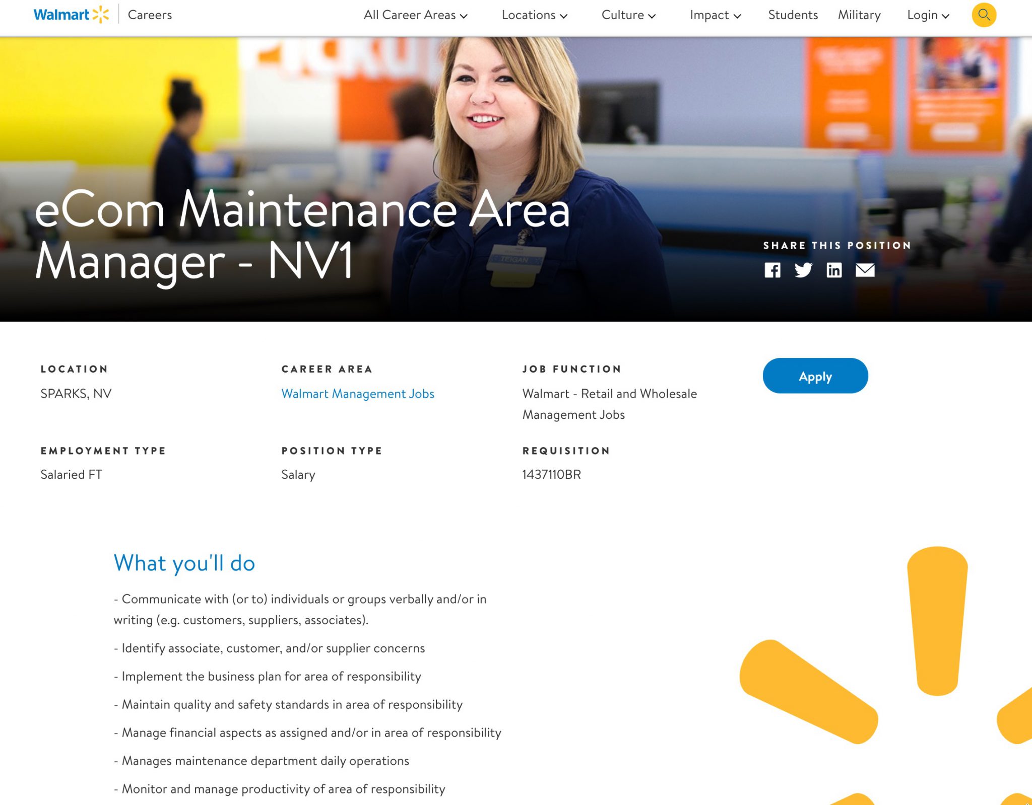 Walmart Personal Shopper Job Description Resume - jlzyk2a