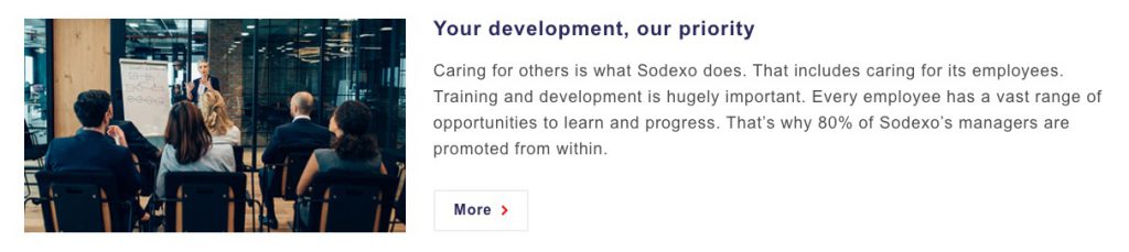Employee value proposition example sodexo