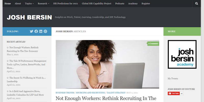 josh bersin hr blog